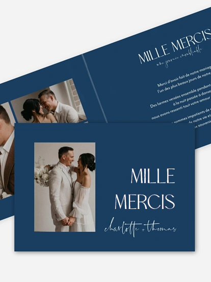 Carte de remerciements The Big Day