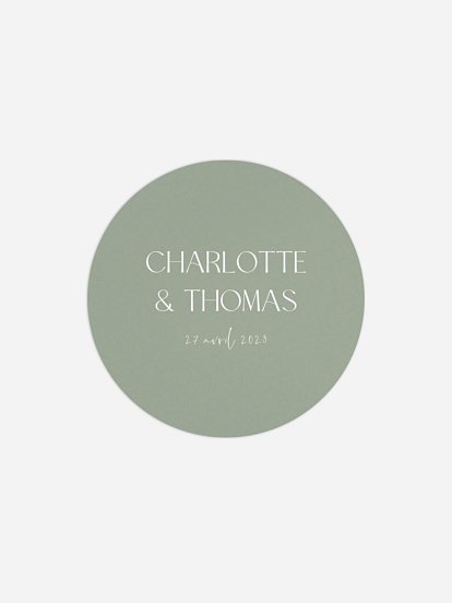 Étiquette cadeau mariage The Big Day