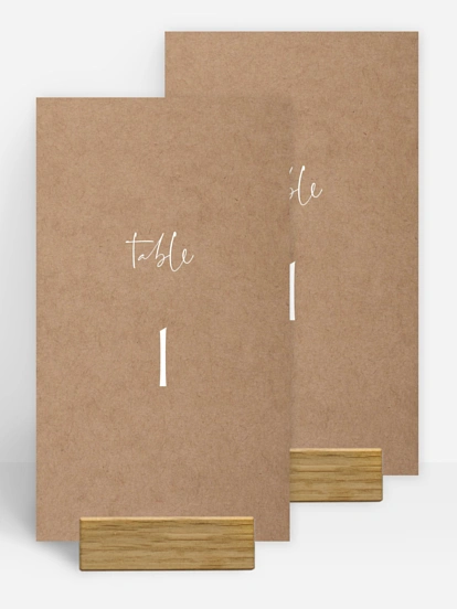 Numéro de table mariage The Big Day