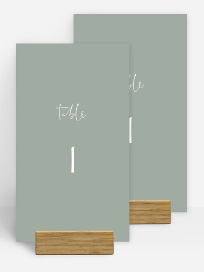 Numéro de table mariage The Big Day