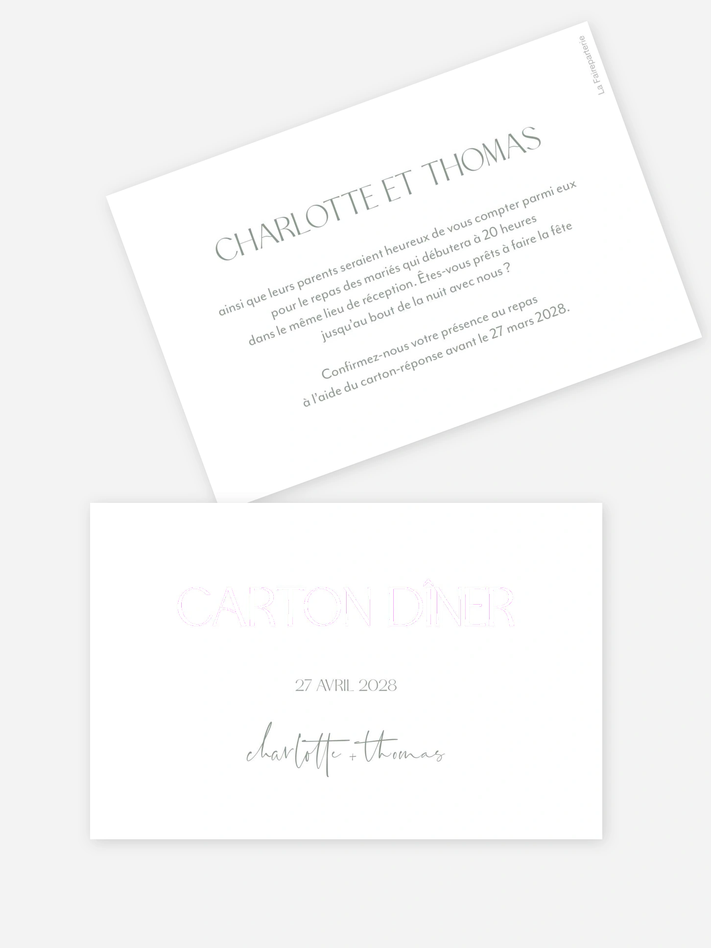 Carton d'invitation The Big Day