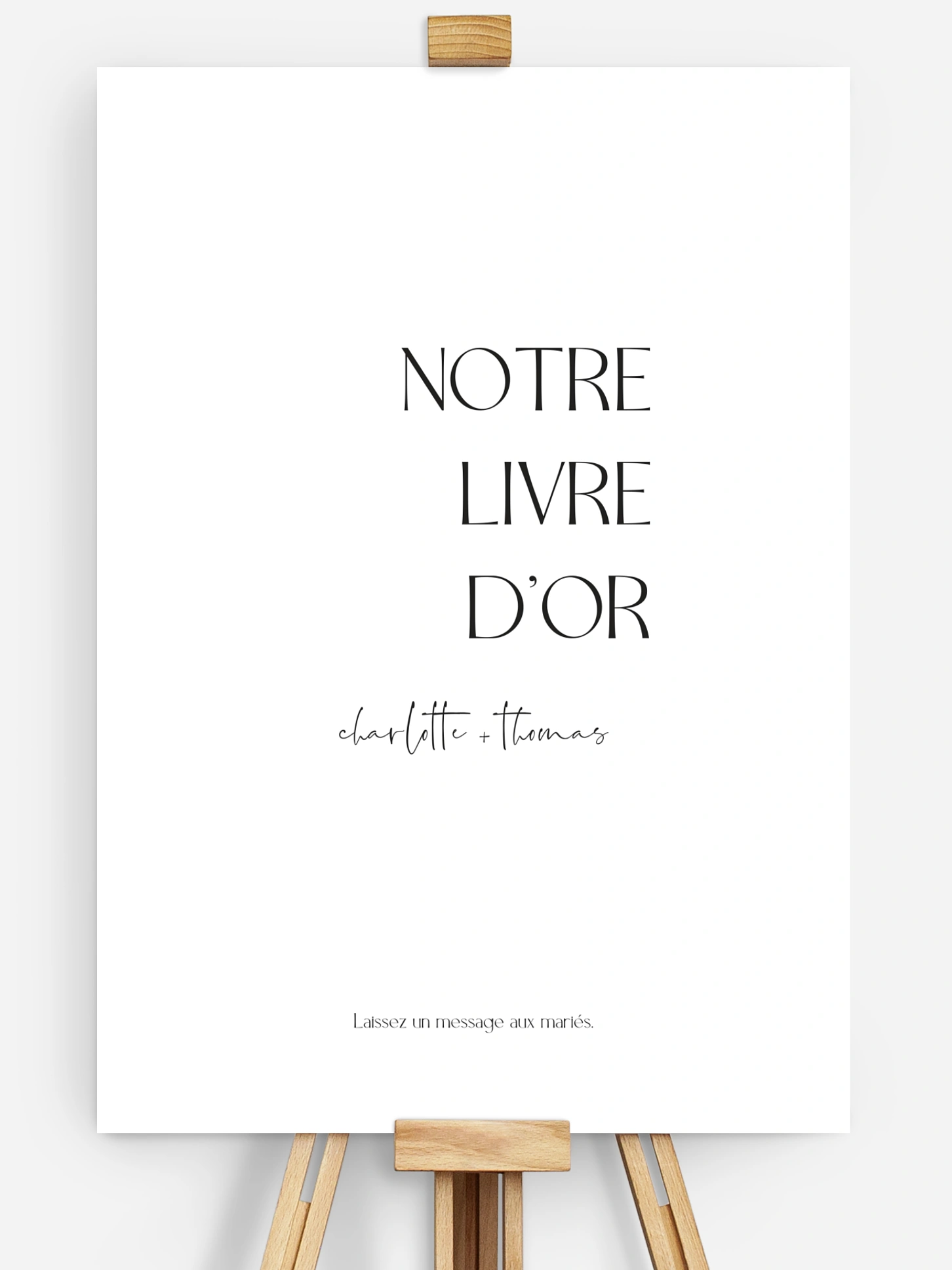 Affiche livre d'or mariage The Big Day