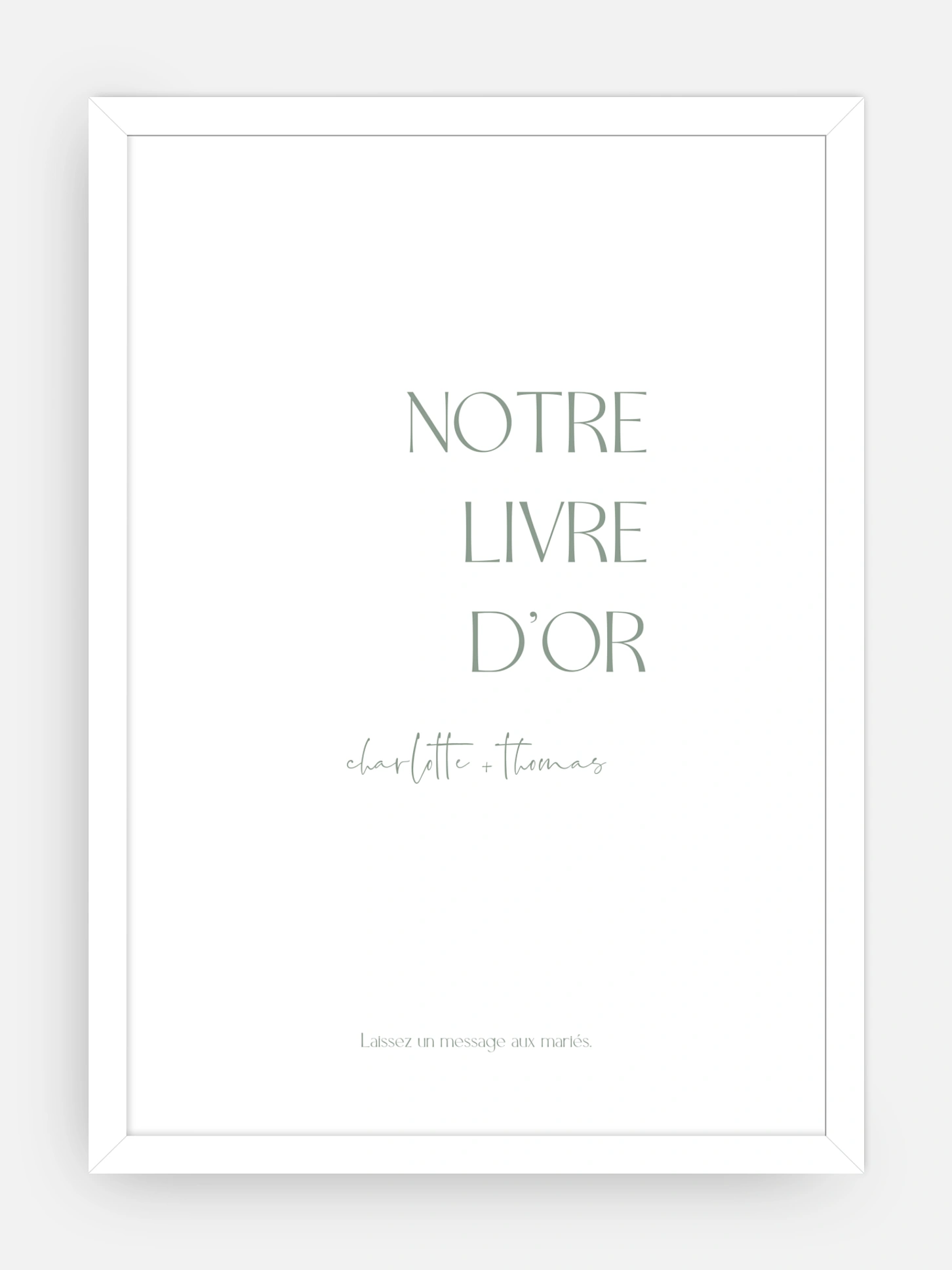 Affiche livre d'or mariage The Big Day
