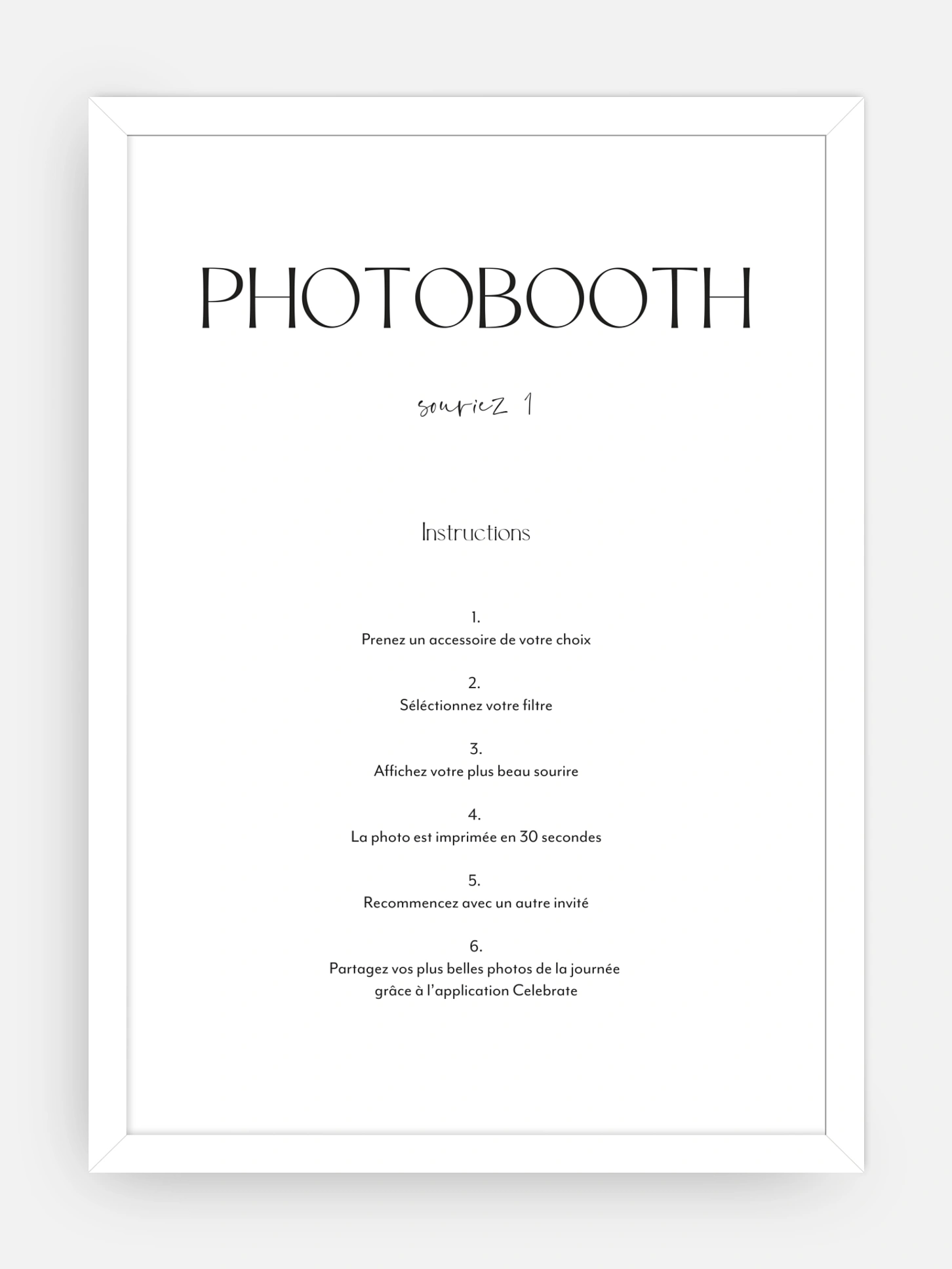 Affiche photobooth mariage The Big Day