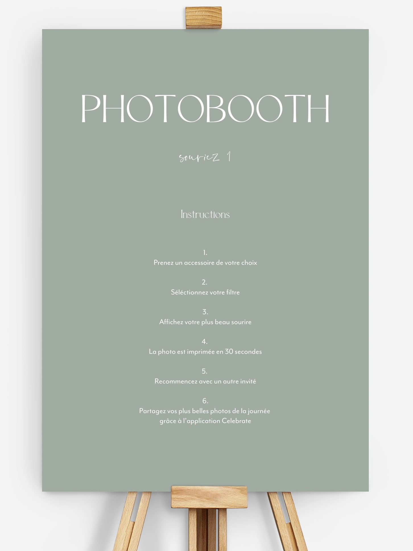 Affiche photobooth mariage The Big Day