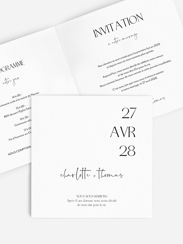 Faire-part de mariage The Big Day
