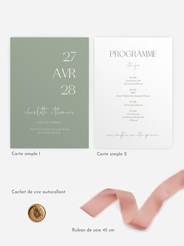 Faire-part de mariage The Big Day