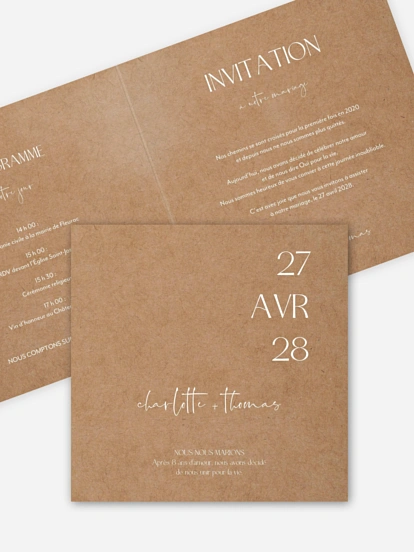 Faire-part de mariage The Big Day