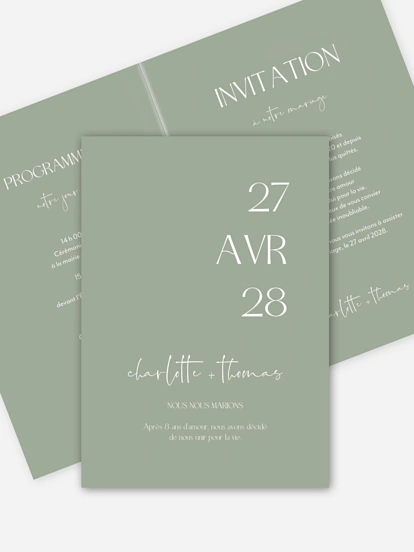 Faire-part de mariage The Big Day