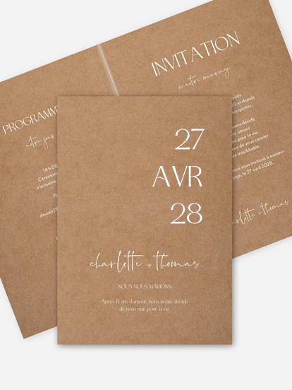 Faire-part de mariage The Big Day