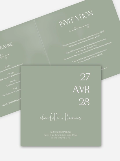 Faire-part de mariage The Big Day