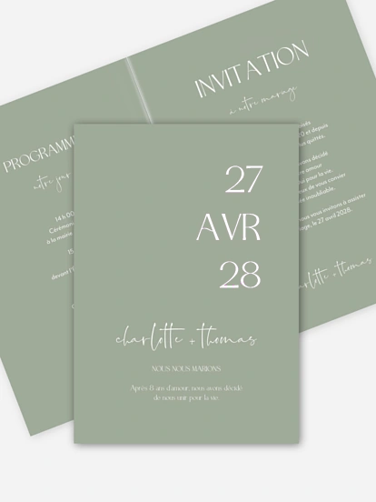 Faire-part de mariage The Big Day