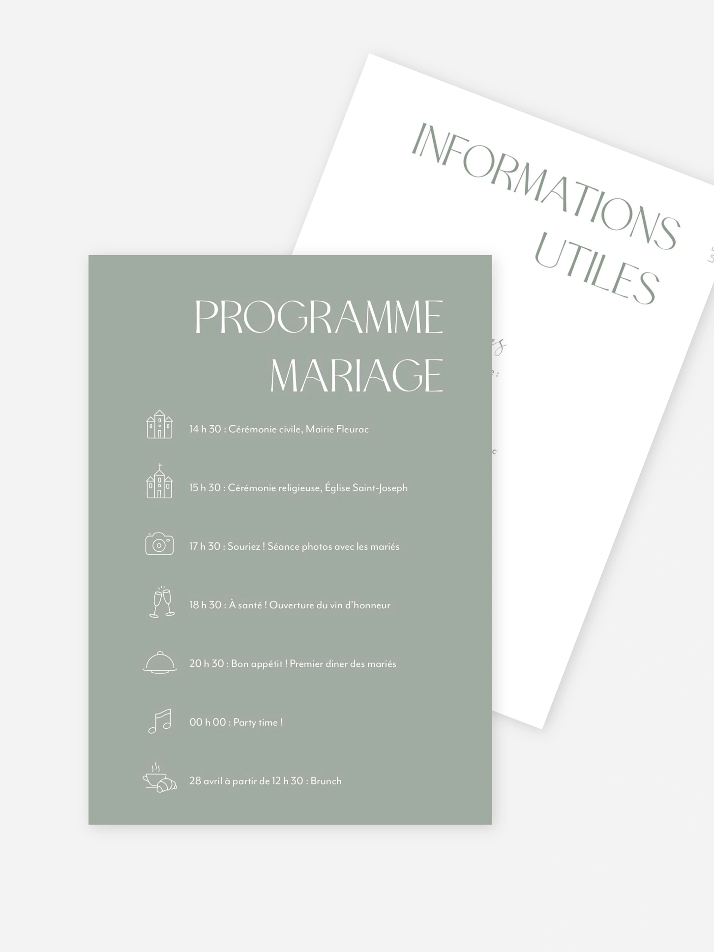 Programme mariage The Big Day