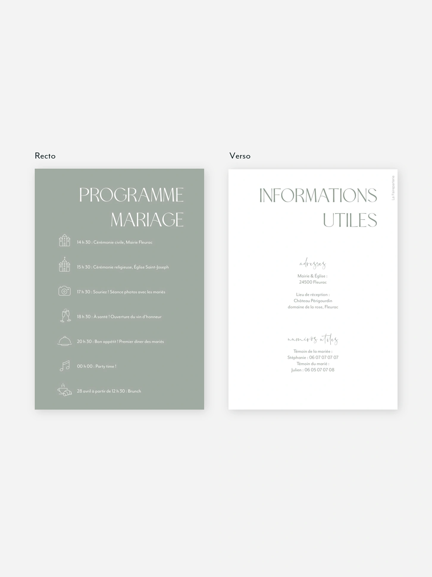 Programme mariage The Big Day