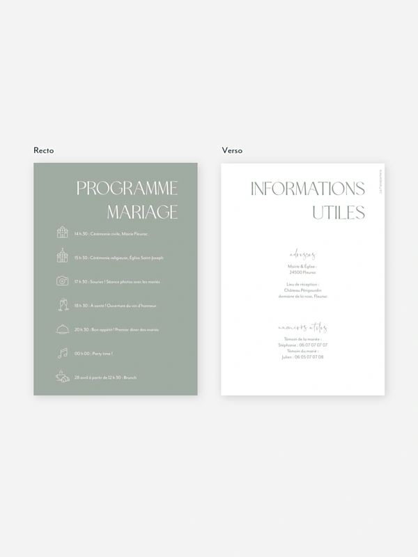 Programme mariage The Big Day