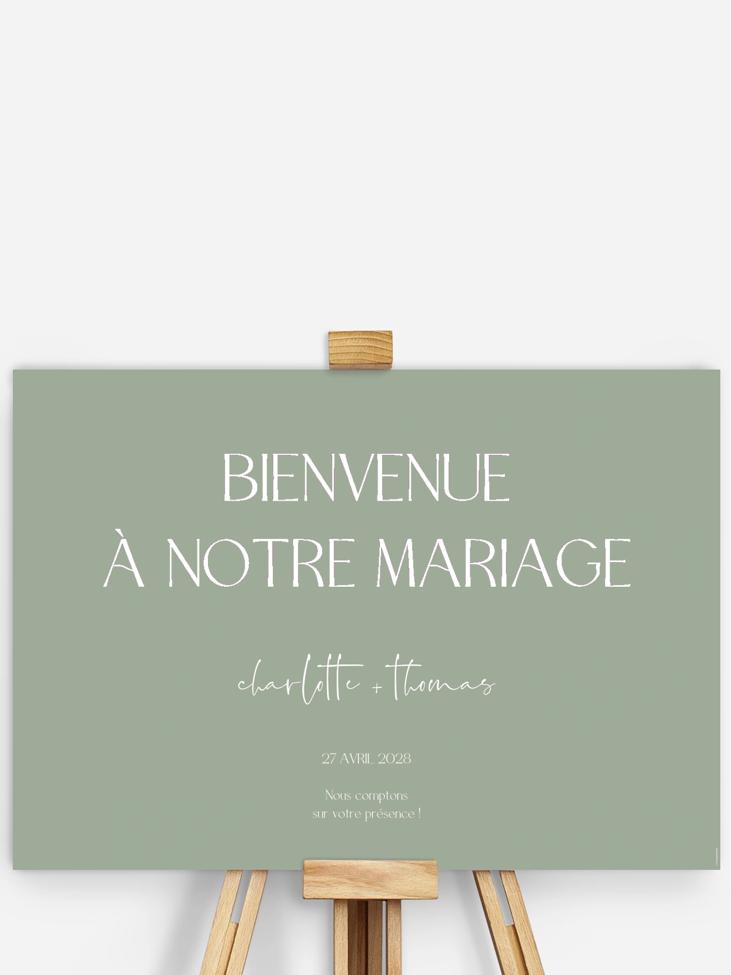 Poster bienvenue mariage The Big Day