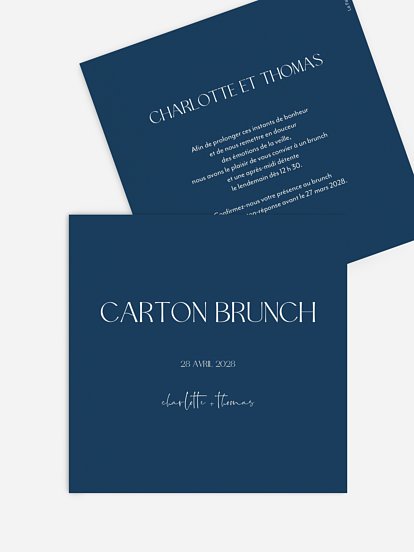 Carte brunch The Big Day