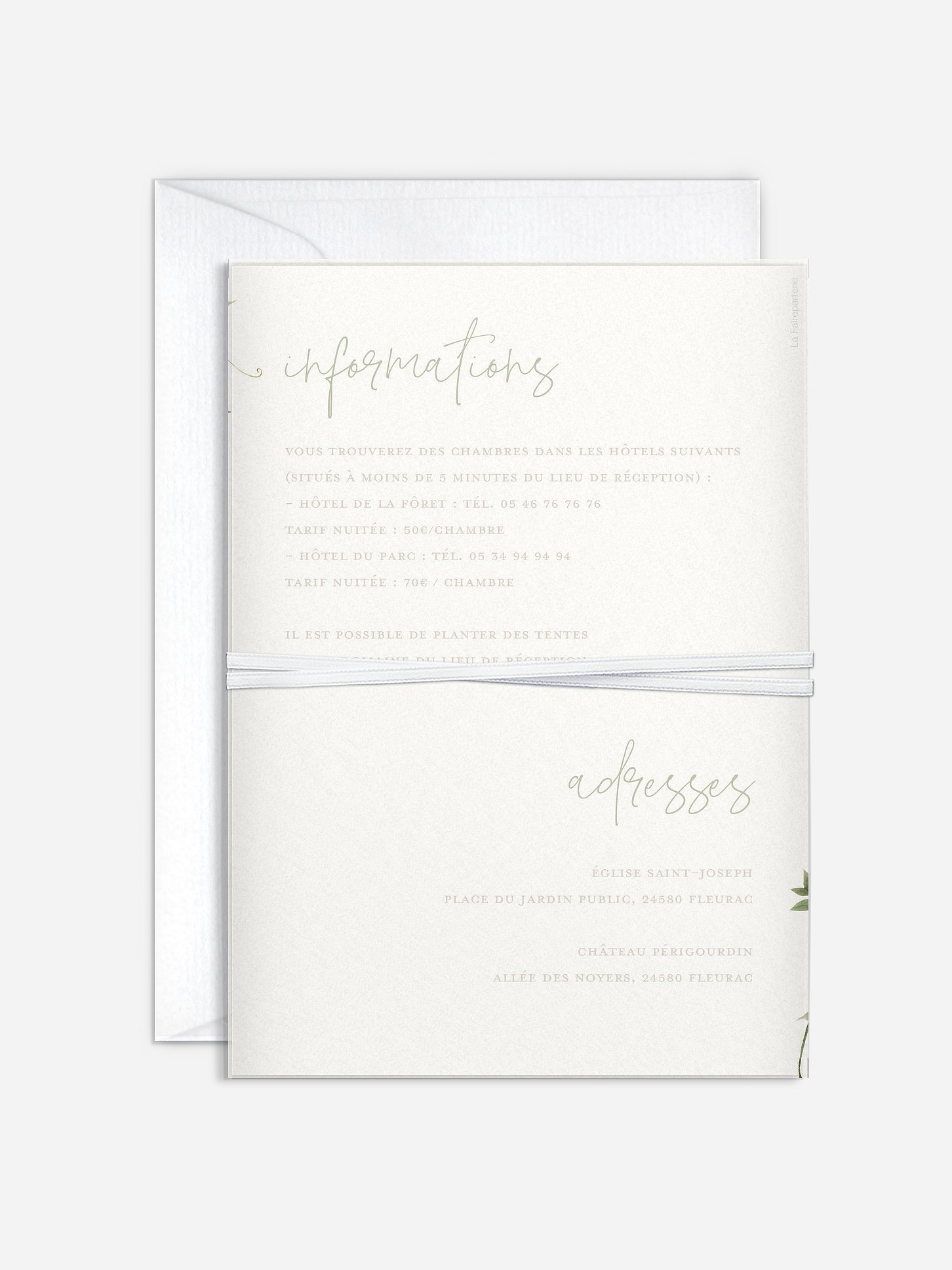 Faire-part de mariage Effluve féérique