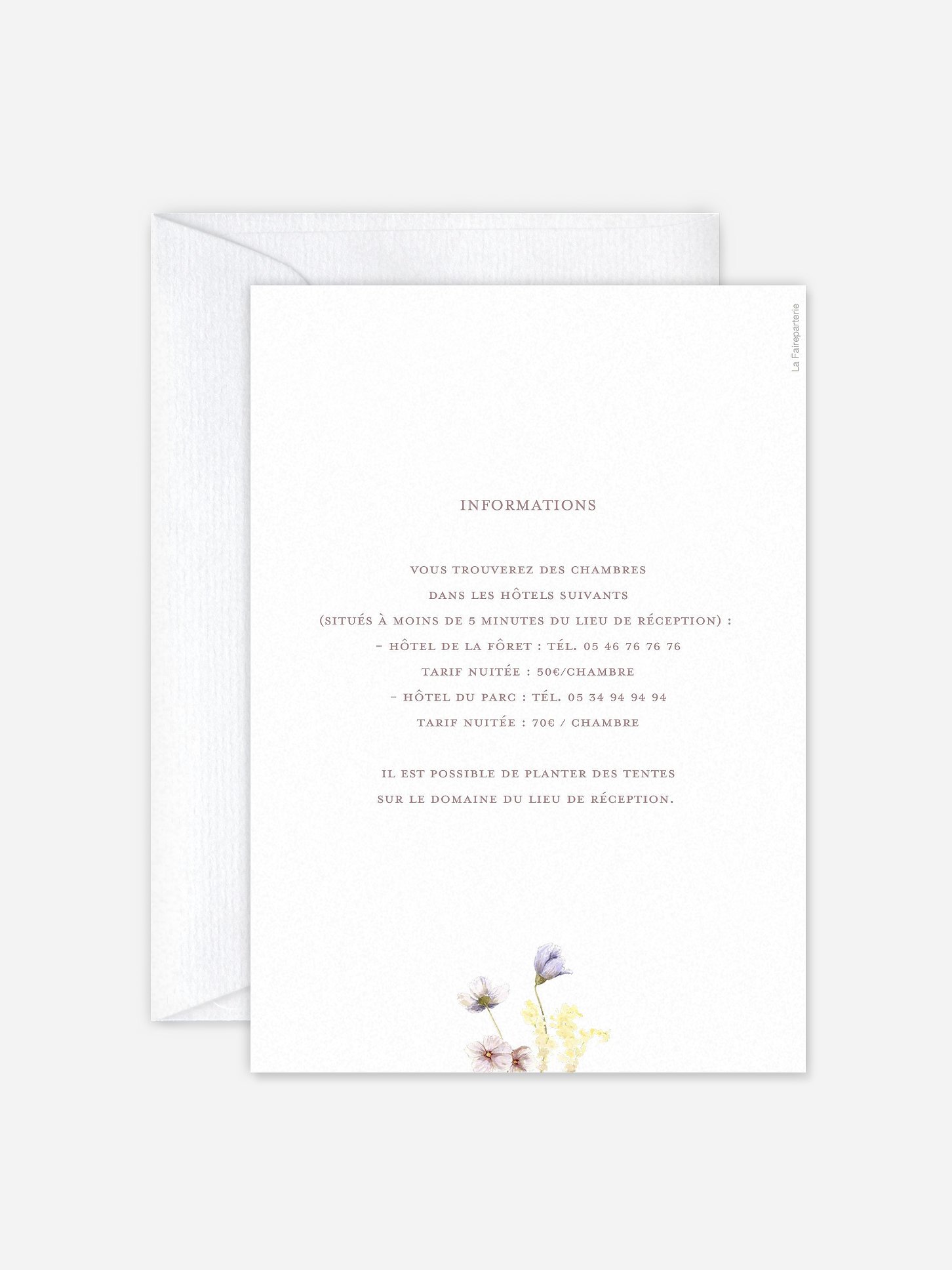 Faire-part de mariage Jardin contemporain