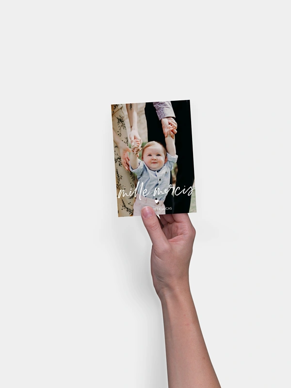 Carte remerciement baptême Crazy In Love