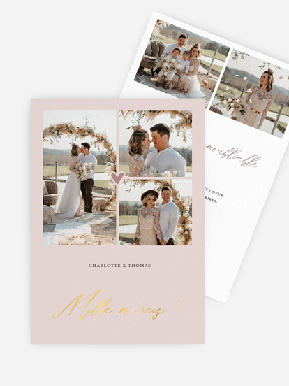 Carte de remerciements Forever And Ever