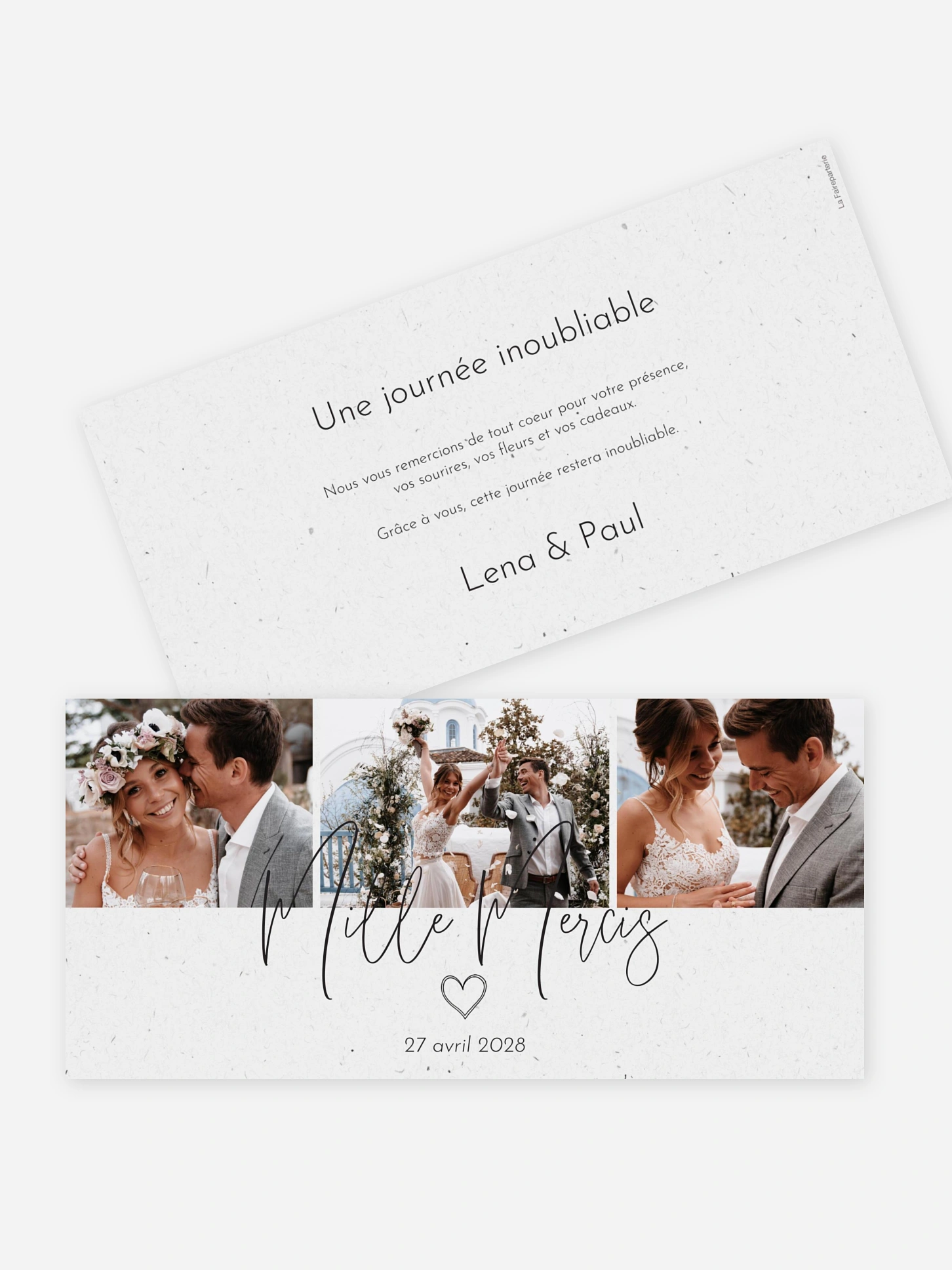 Carte de remerciements Symbols Of Love II