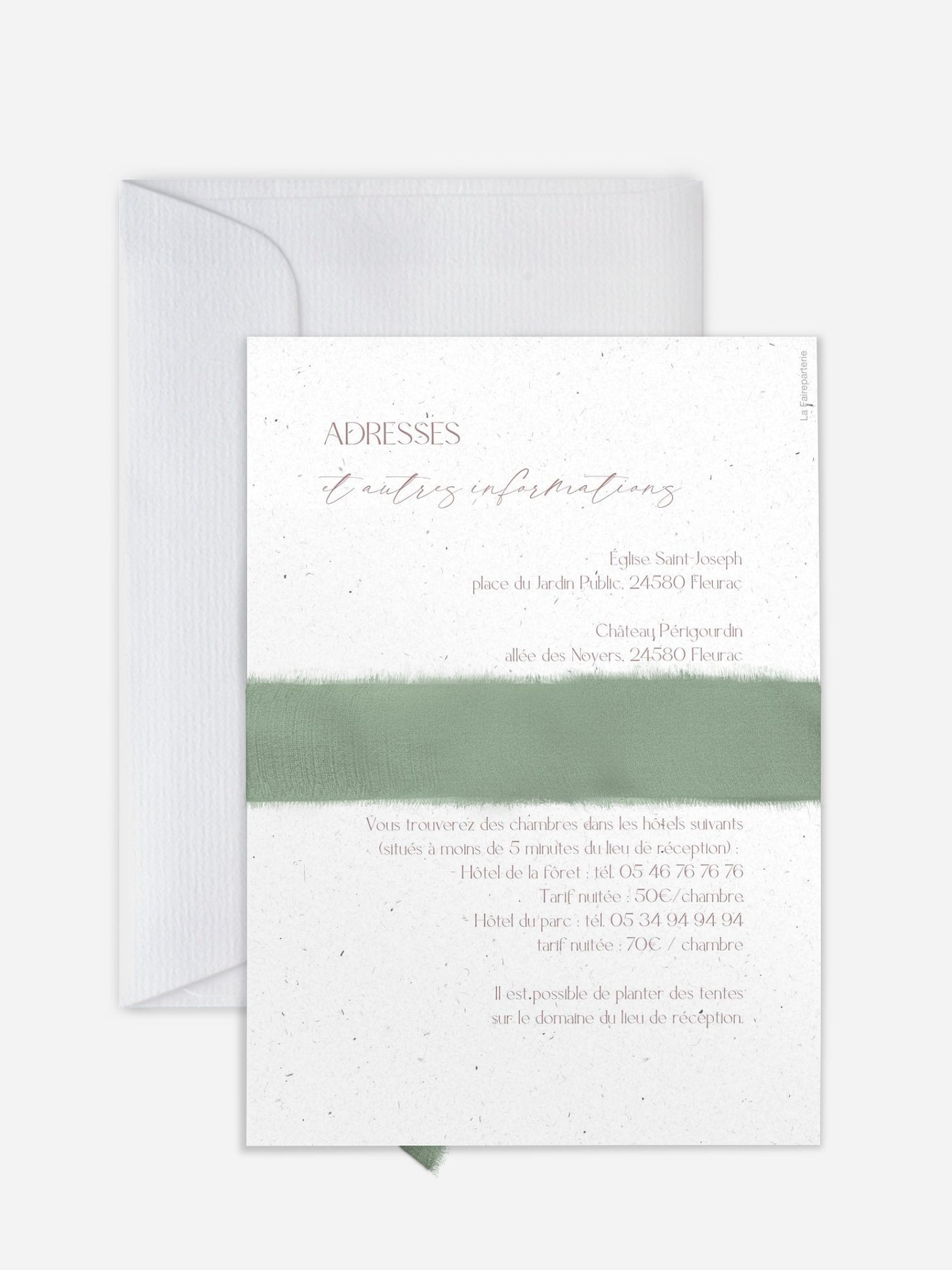 Faire-part de mariage Love Initials