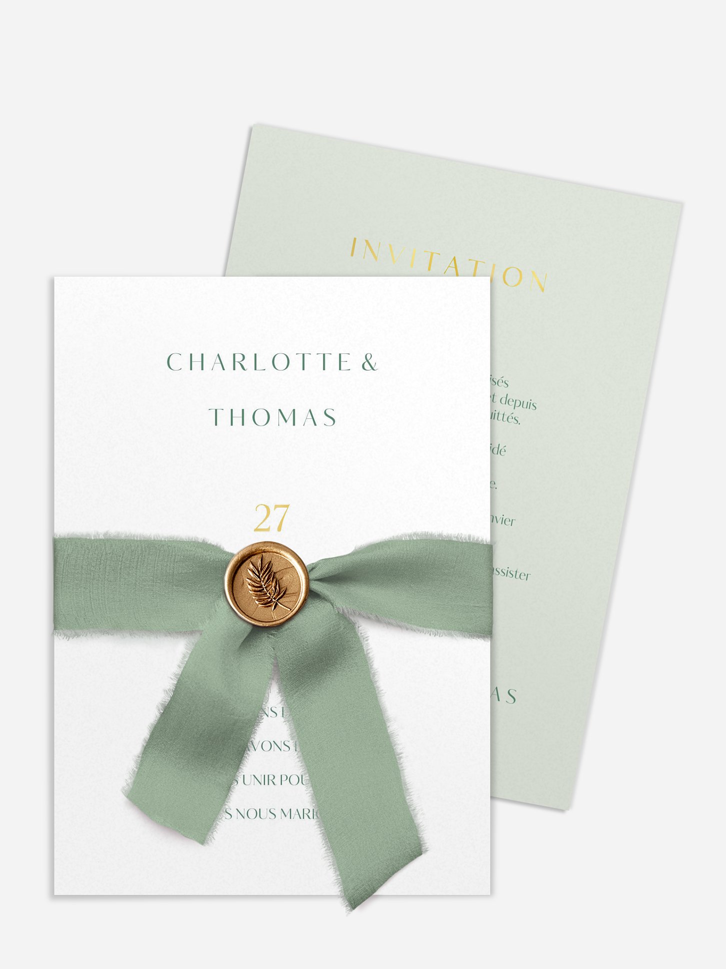 Faire-part de mariage Chic intemporel