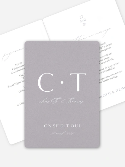 Faire-part de mariage Mi amor