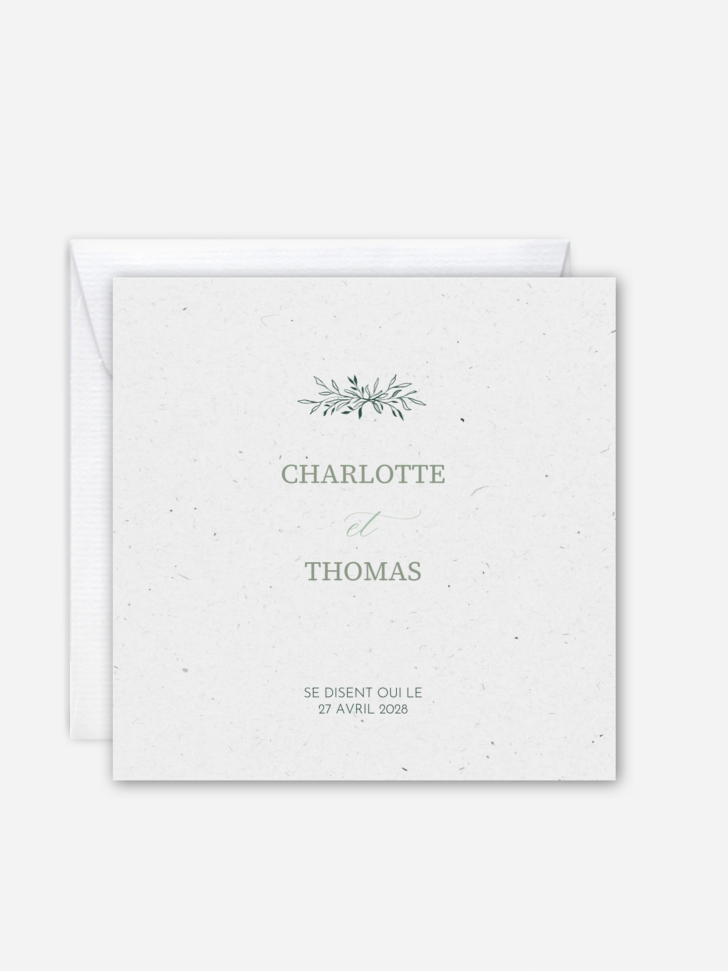 Faire-part de mariage Tendresse chic