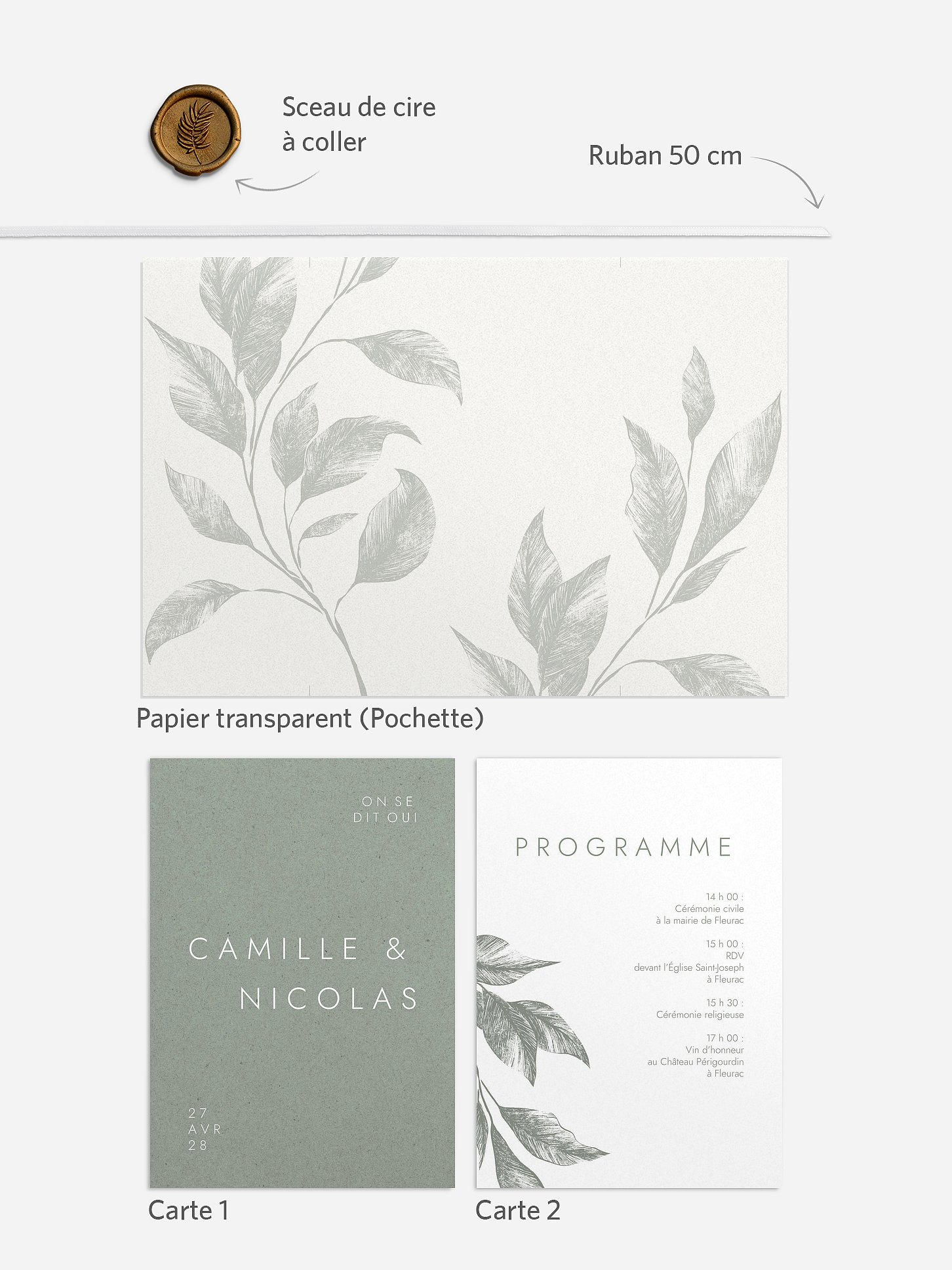 Faire-part de mariage Vintage Feeling