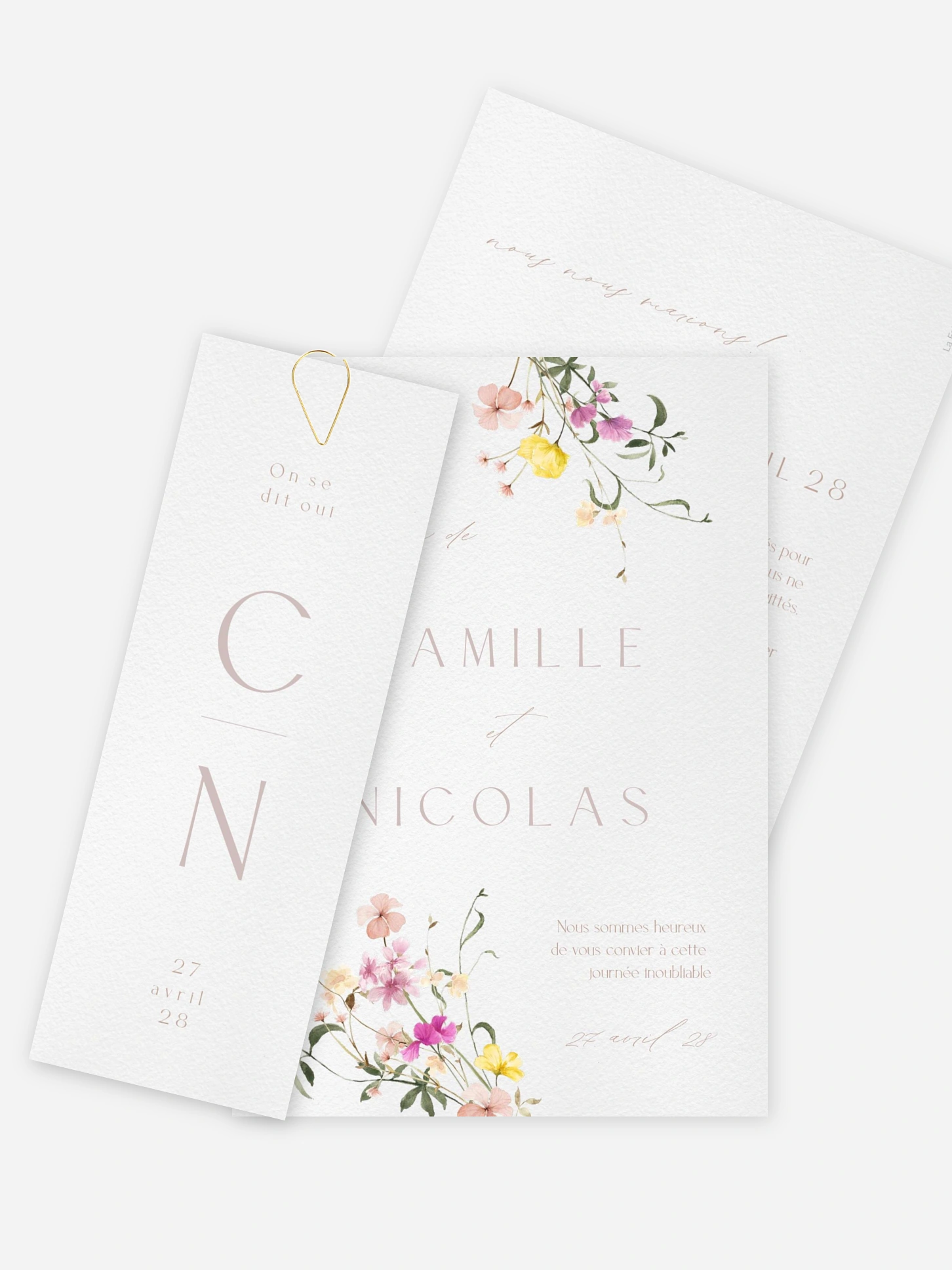 Faire-part de mariage Jardin d'amour