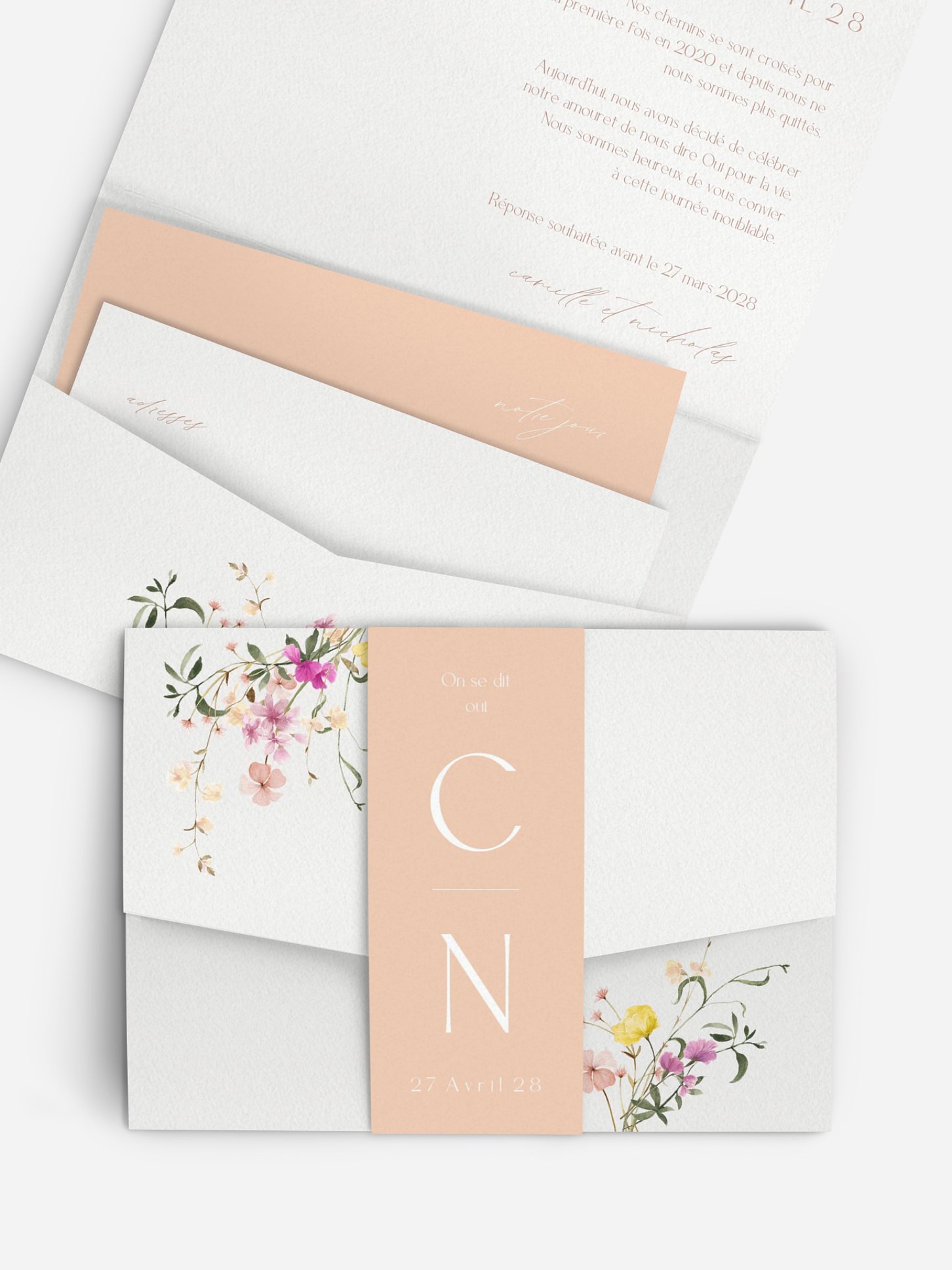 Faire-part de mariage Jardin d'amour