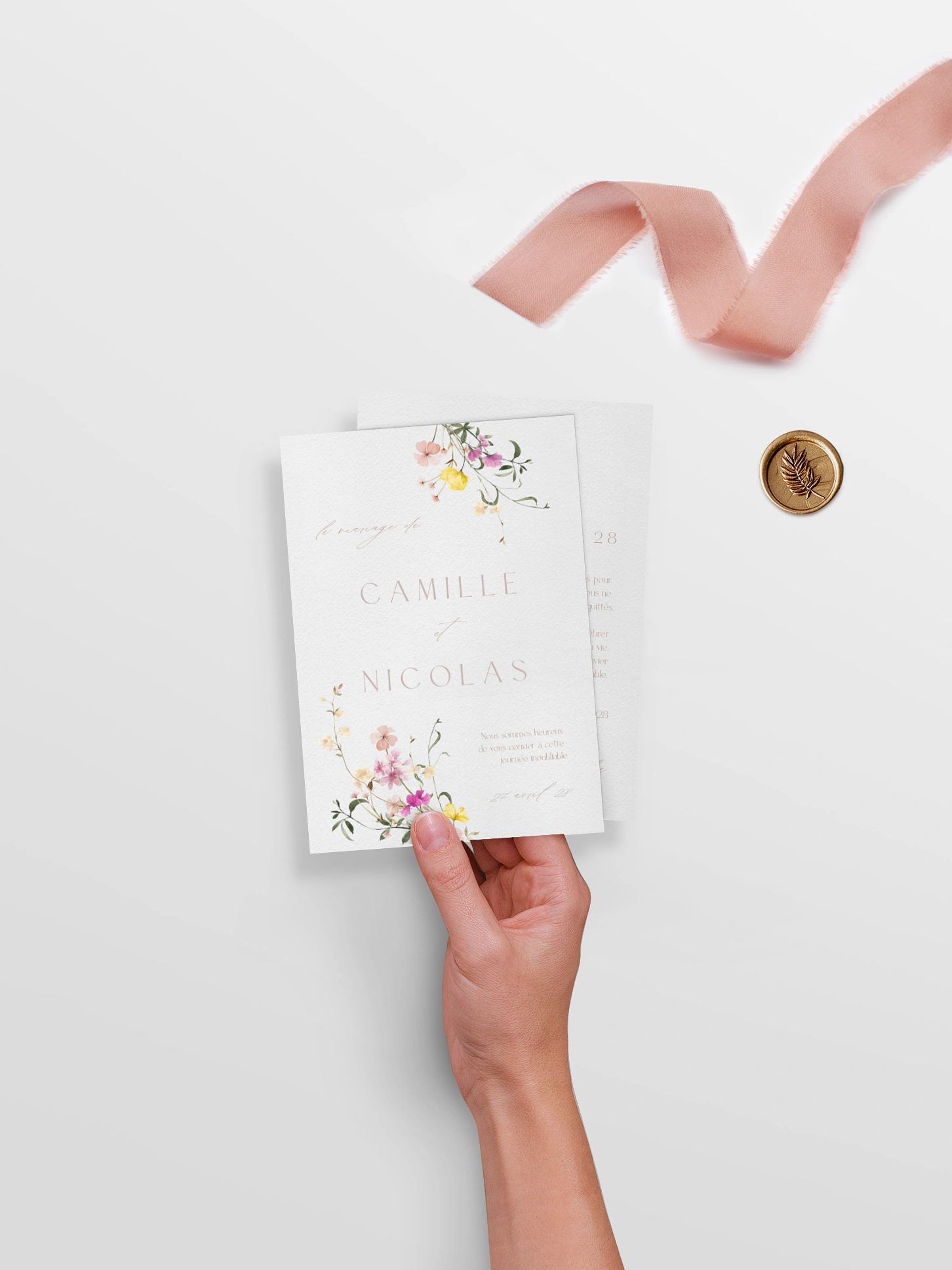 Faire-part de mariage Jardin d'amour