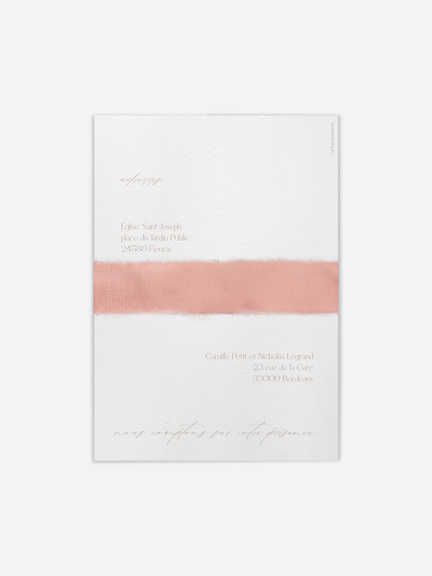 Faire-part de mariage Jardin d'amour