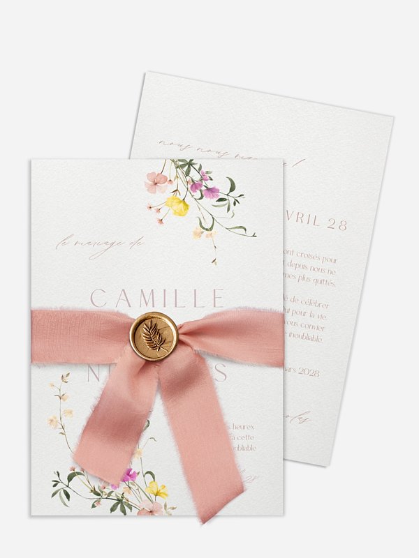 Faire-part de mariage Jardin d'amour
