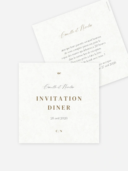 Carton d'invitation Classic Elegance