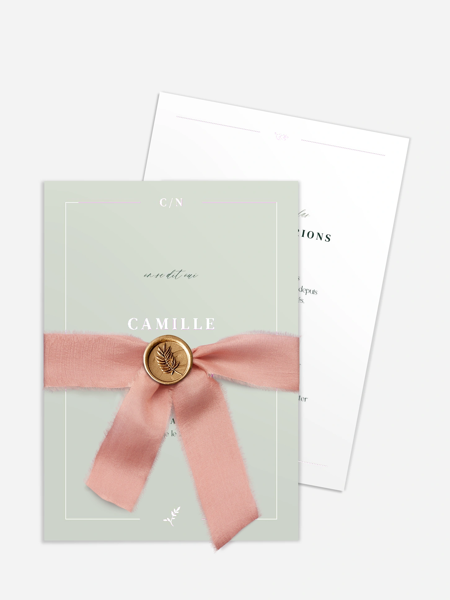 Faire-part de mariage Classic Elegance