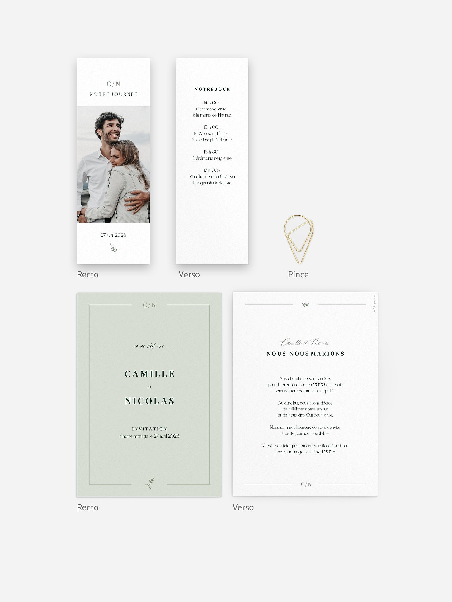 Faire-part de mariage Classic Elegance
