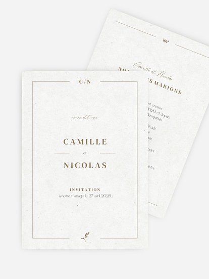 Faire-part de mariage Classic Elegance