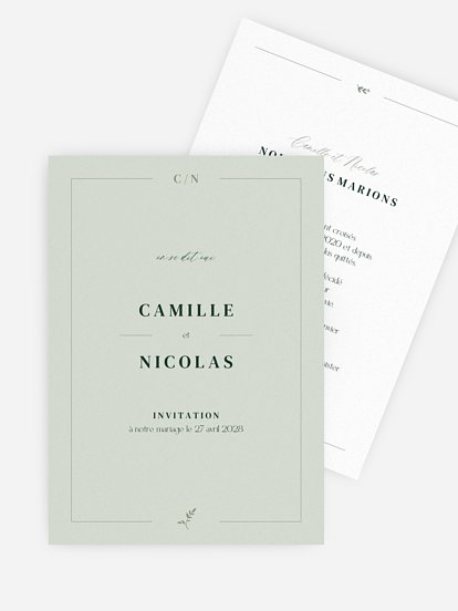 Faire-part de mariage Classic Elegance