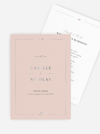Faire-part de mariage Classic Elegance