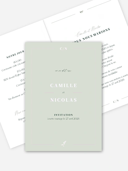 Faire-part de mariage Classic Elegance