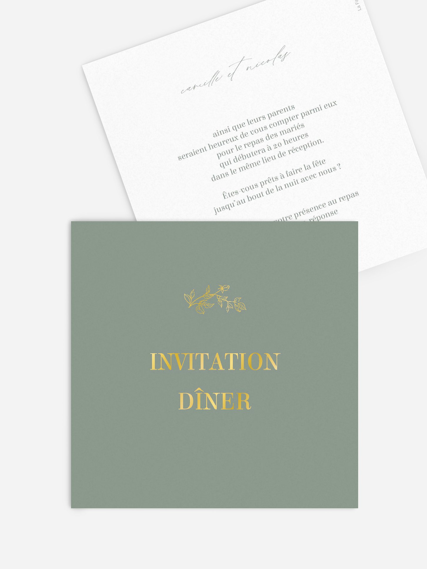 Carton d'invitation Rosalia