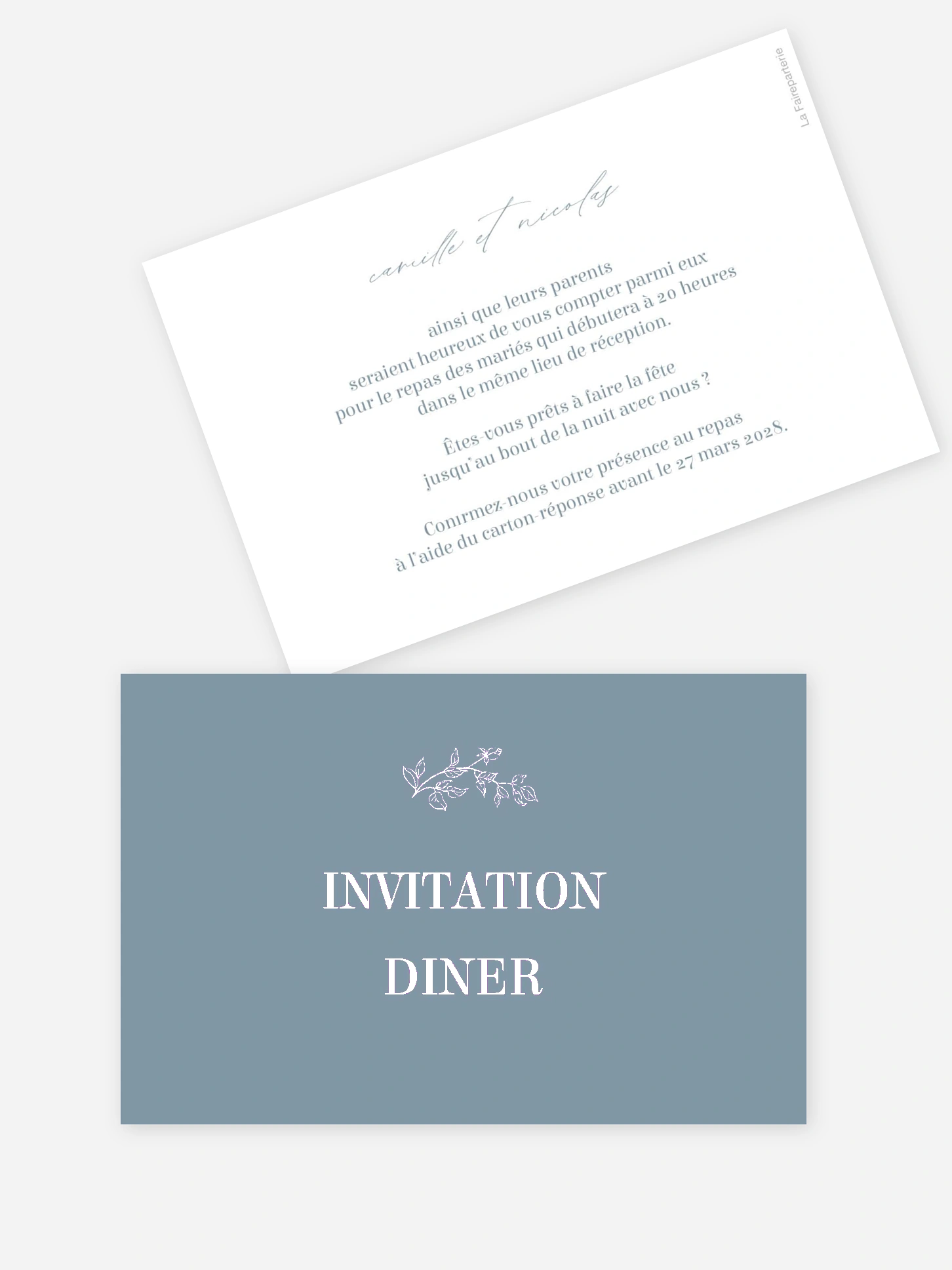 Carton d'invitation Rosalia