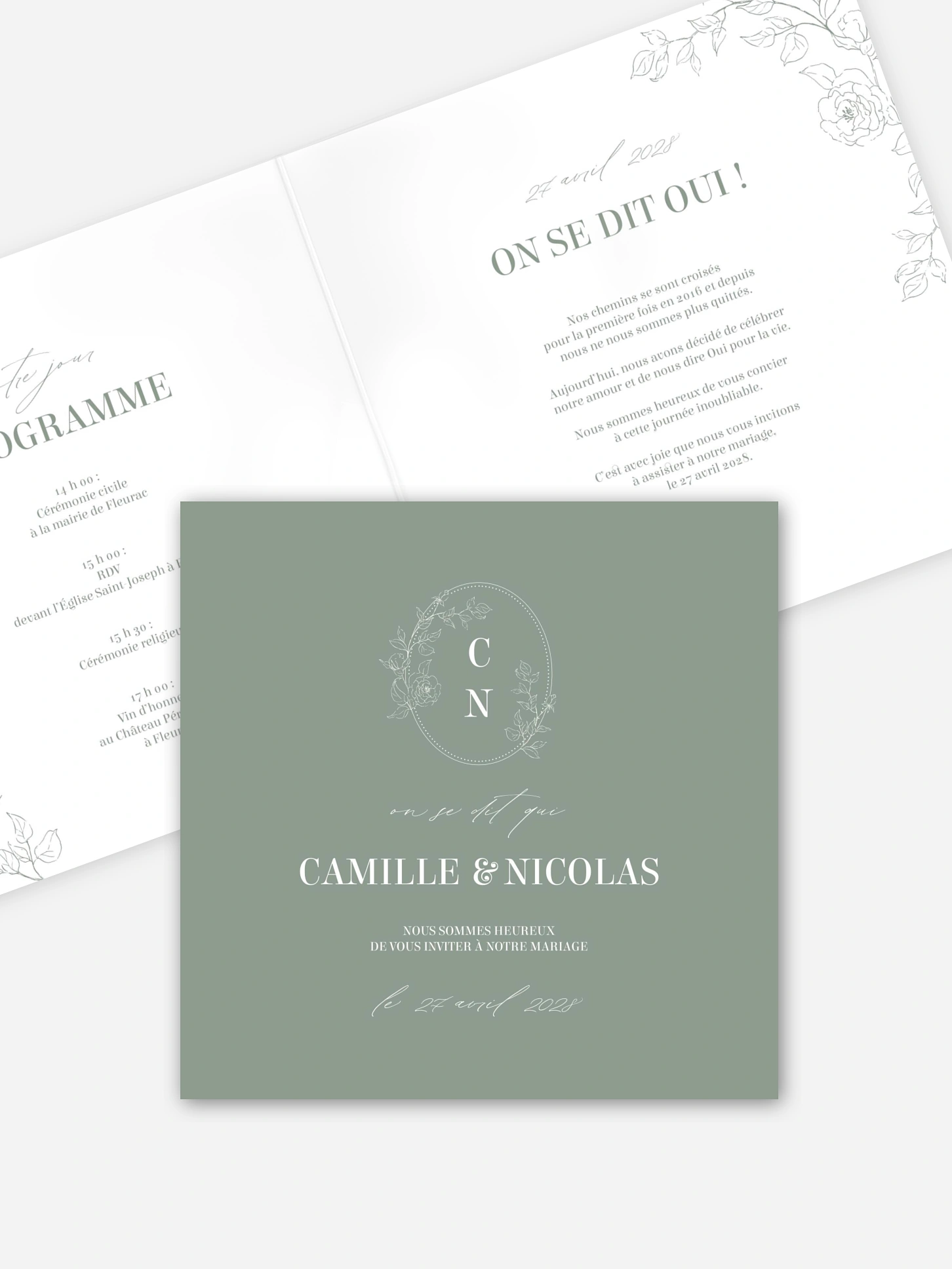 Faire-part de mariage Rosalia