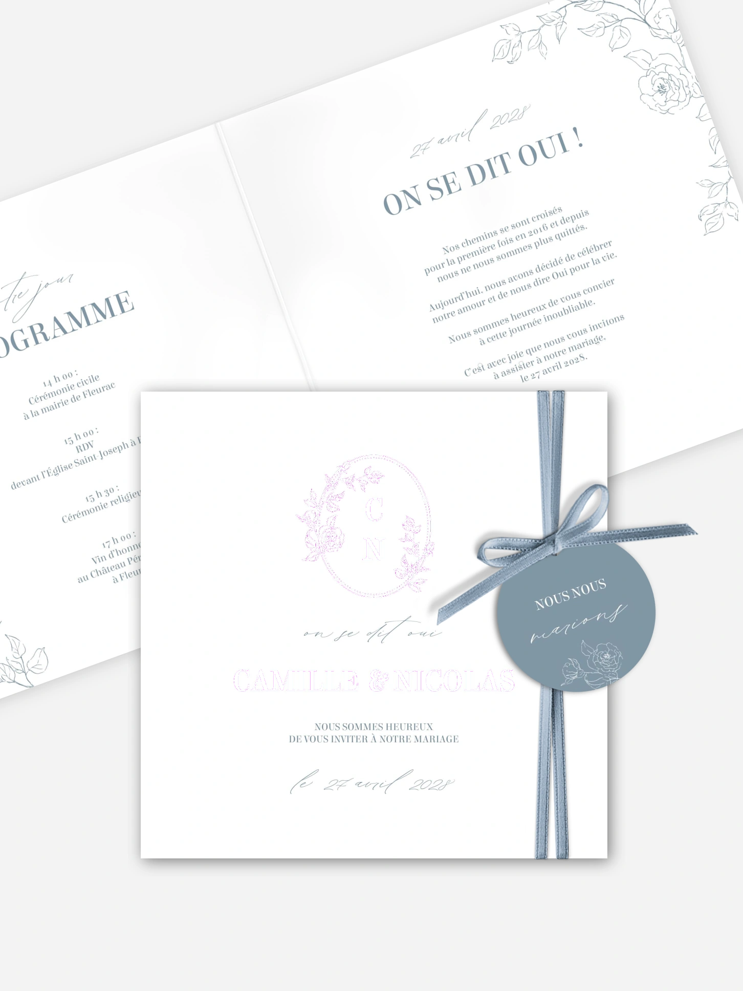 Faire-part de mariage Rosalia