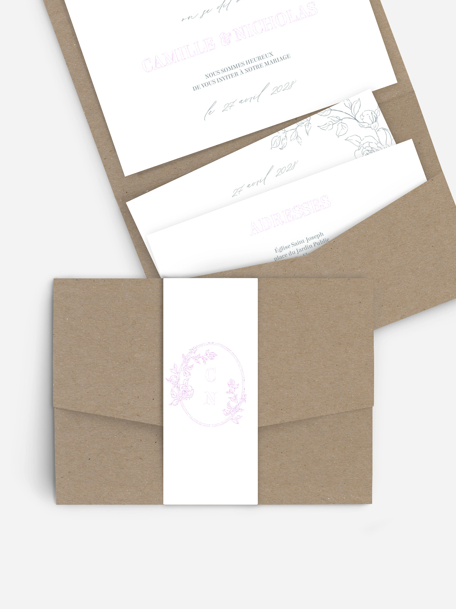 Faire-part de mariage Rosalia