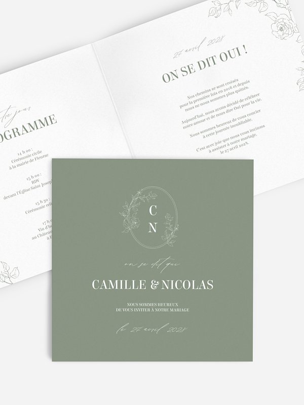 Faire-part de mariage Rosalia