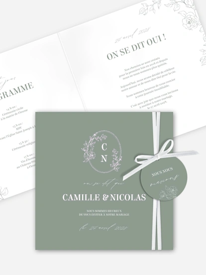 Faire-part de mariage Rosalia
